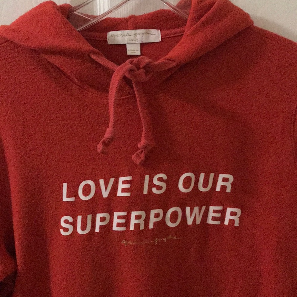 Spiritual Gangster’s red hoodie sweatshirt. EUC